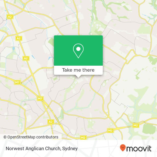Mapa Norwest Anglican Church