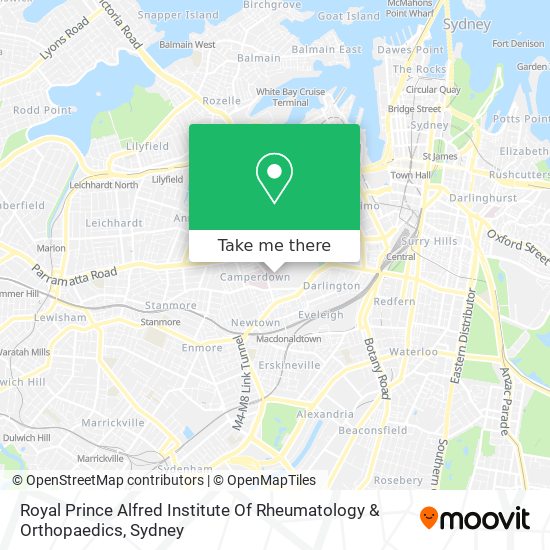 Mapa Royal Prince Alfred Institute Of Rheumatology & Orthopaedics