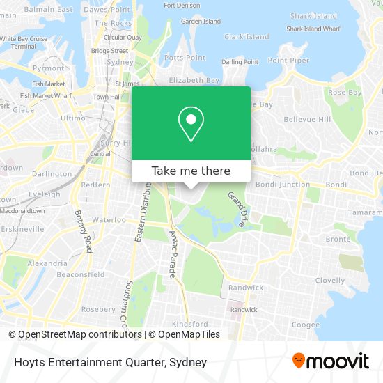 Hoyts Entertainment Quarter map