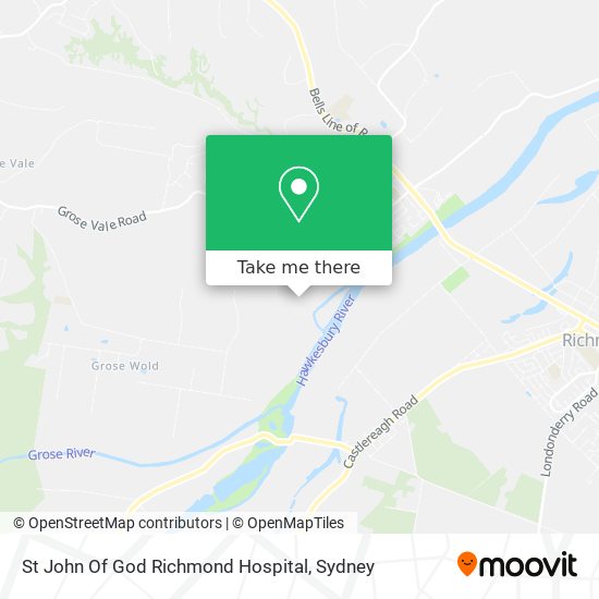 St John Of God Richmond Hospital map