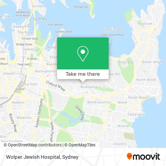 Wolper Jewish Hospital map
