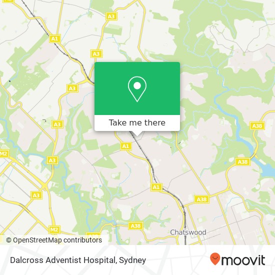 Mapa Dalcross Adventist Hospital