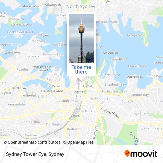Sydney Tower Eye map