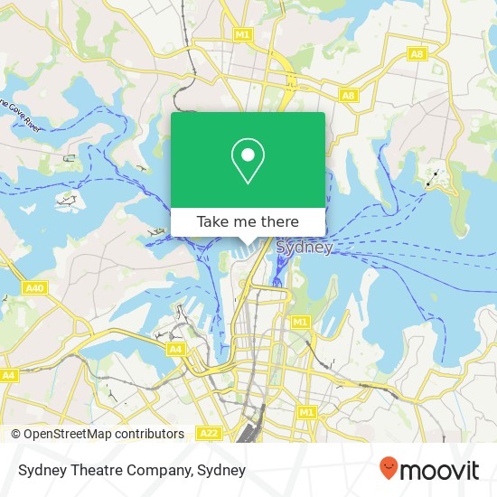 Sydney Theatre Company map
