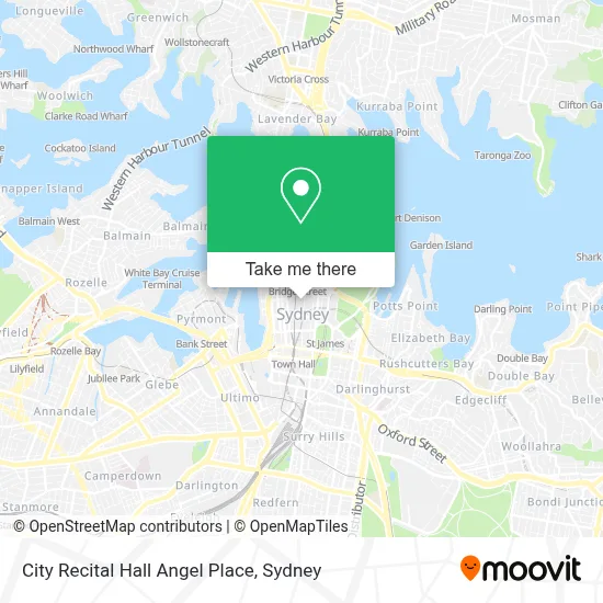 How to Get to City Recital Hall Angel Place in Sydney by Bus, Metro ...