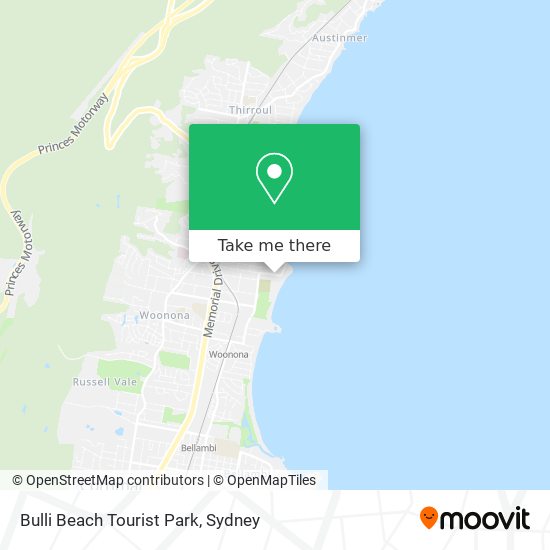 How to get to Bulli Beach Tourist Park by Train or Bus?