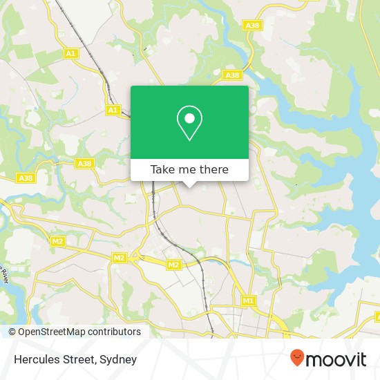 Hercules Street map