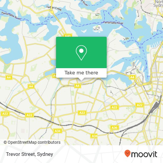 Mapa Trevor Street