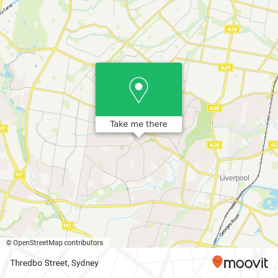 Mapa Thredbo Street