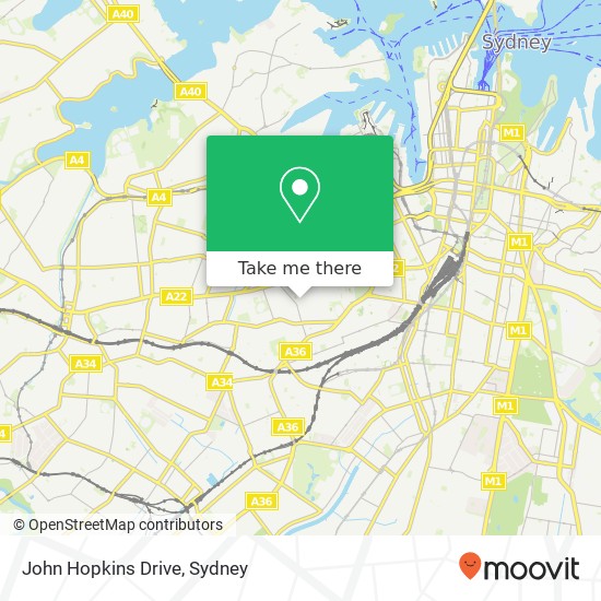 John Hopkins Drive map