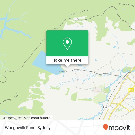 Wongawilli Road map