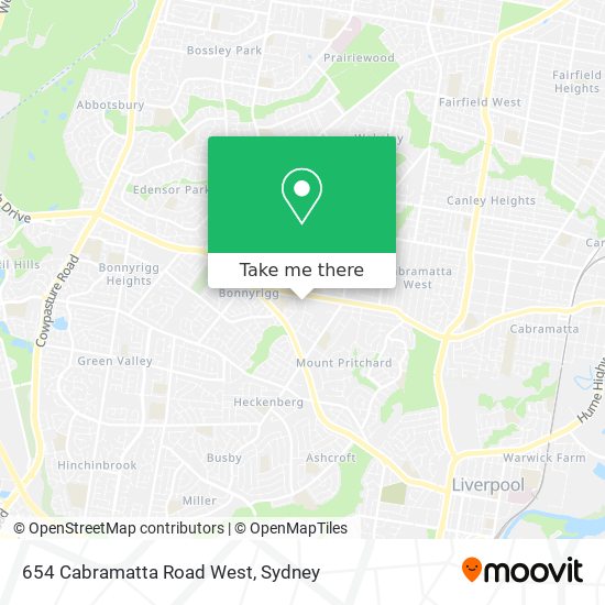 654 Cabramatta Road West map