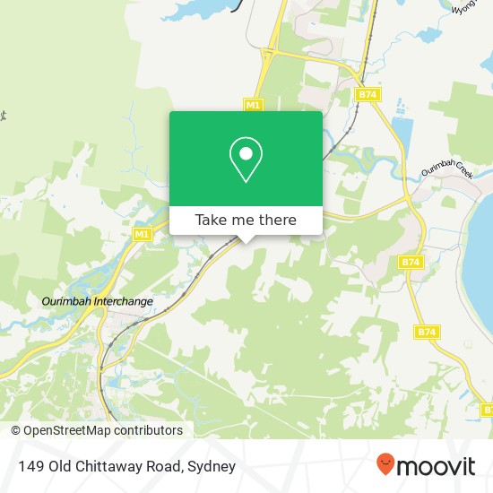 149 Old Chittaway Road map