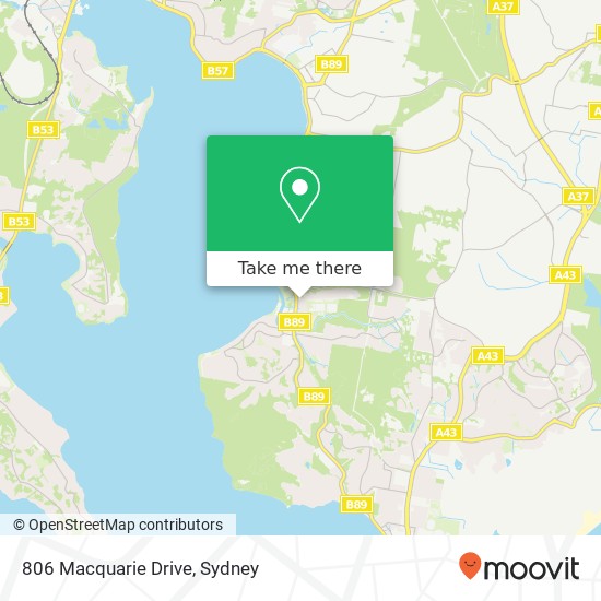 806 Macquarie Drive map
