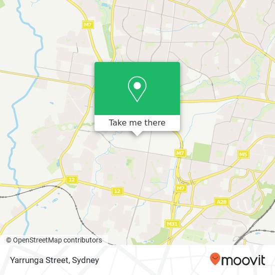 Yarrunga Street map