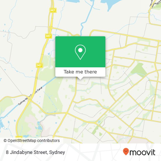 8 Jindabyne Street map