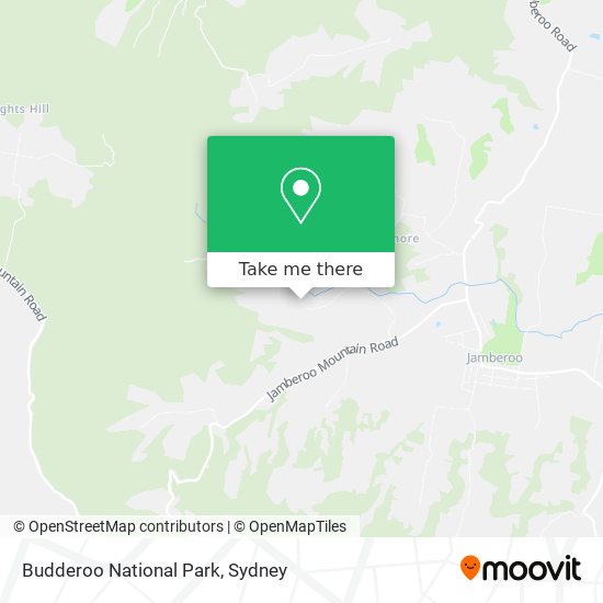 Budderoo National Park map