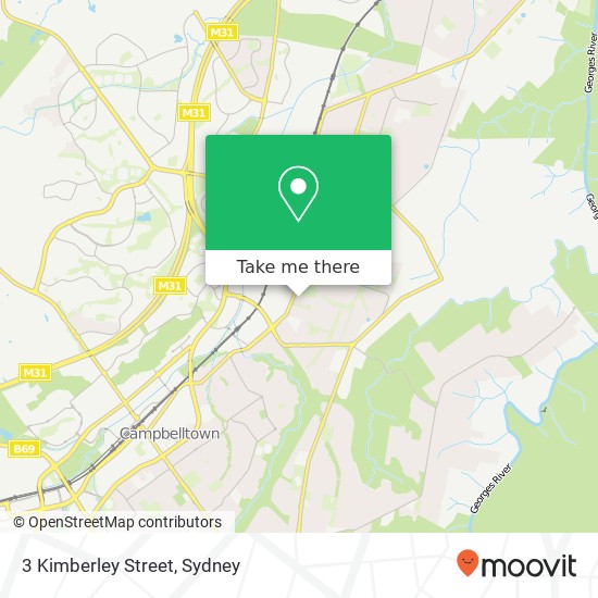 3 Kimberley Street map