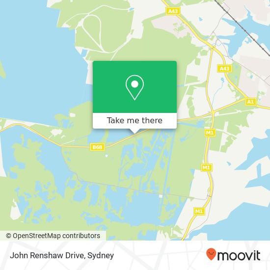 John Renshaw Drive map