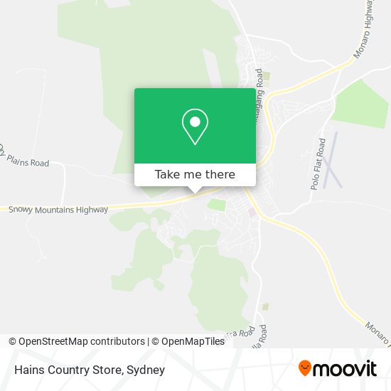 Hains Country Store map