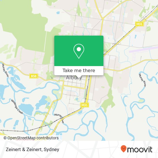 Mapa Zeinert & Zeinert, Dean St Albury NSW 2640