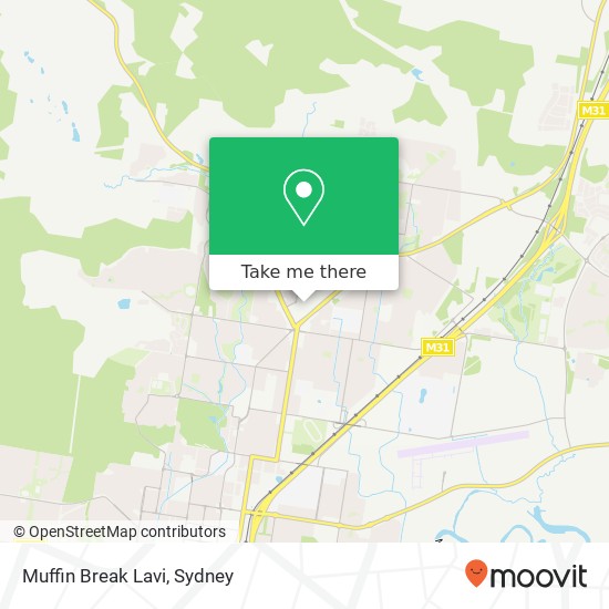 Mapa Muffin Break Lavi, Lavington NSW 2641