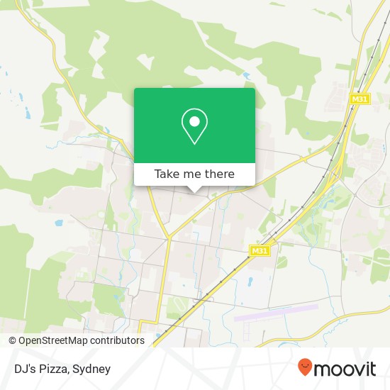 Mapa DJ's Pizza, McDonald Rd Lavington NSW 2641