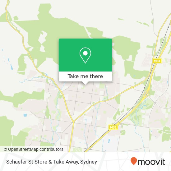 Mapa Schaefer St Store & Take Away, 453 Schaefer St Lavington NSW 2641