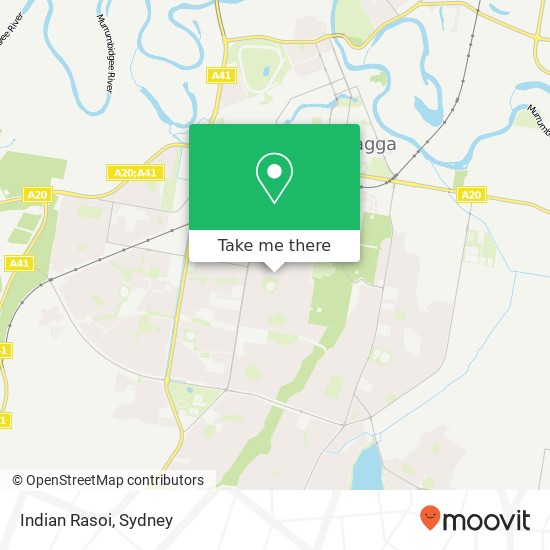 Indian Rasoi, 44-46 Fernleigh Rd Mount Austin NSW 2650 map