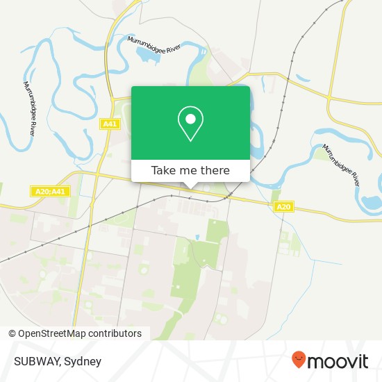 SUBWAY, Edward St Wagga Wagga NSW 2650 map