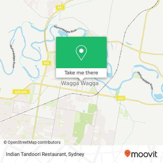 Indian Tandoori Restaurant, Wagga Wagga NSW 2650 map