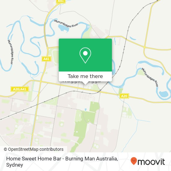 Mapa Home Sweet Home Bar - Burning Man Australia
