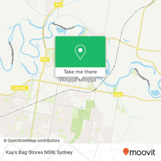 Kay's Bag Stores NSW, 87 Baylis St Wagga Wagga NSW 2650 map