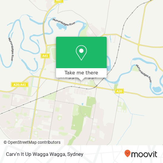 Mapa Carv'n It Up Wagga Wagga, 45 Baylis St Wagga Wagga NSW 2650
