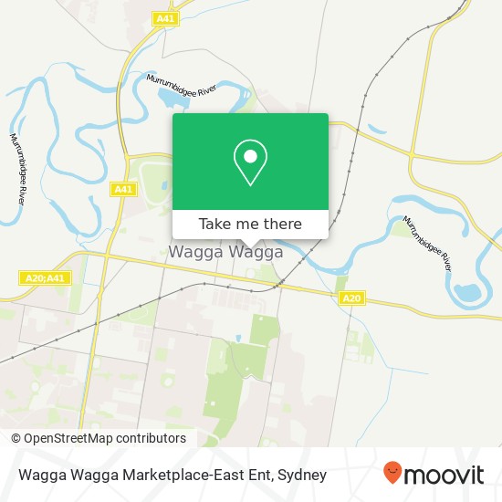 Wagga Wagga Marketplace-East Ent map