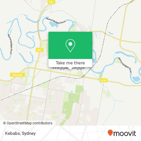 Kebabs, Baylis St Wagga Wagga NSW 2650 map