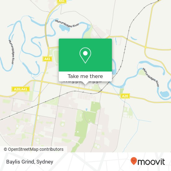 Mapa Baylis Grind, 47 Baylis St Wagga Wagga NSW 2650