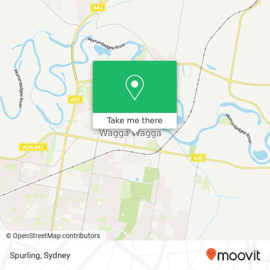 Mapa Spurling, Baylis St Wagga Wagga NSW 2650