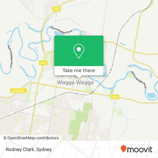 Rodney Clark, Baylis St Wagga Wagga NSW 2650 map