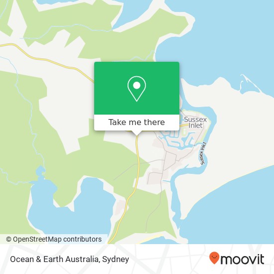 Mapa Ocean & Earth Australia, 12 The Springs Rd Sussex Inlet NSW 2540