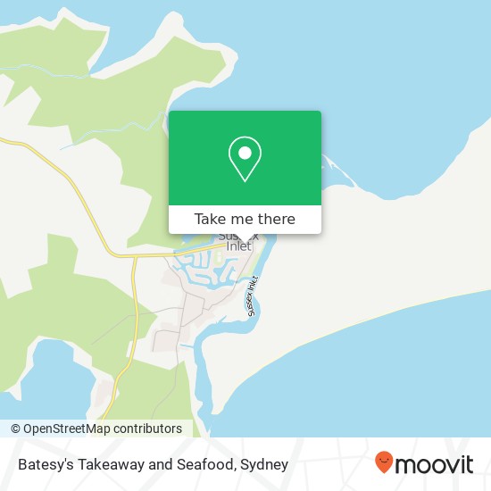 Batesy's Takeaway and Seafood, 176 Jacobs Dr Sussex Inlet NSW 2540 map