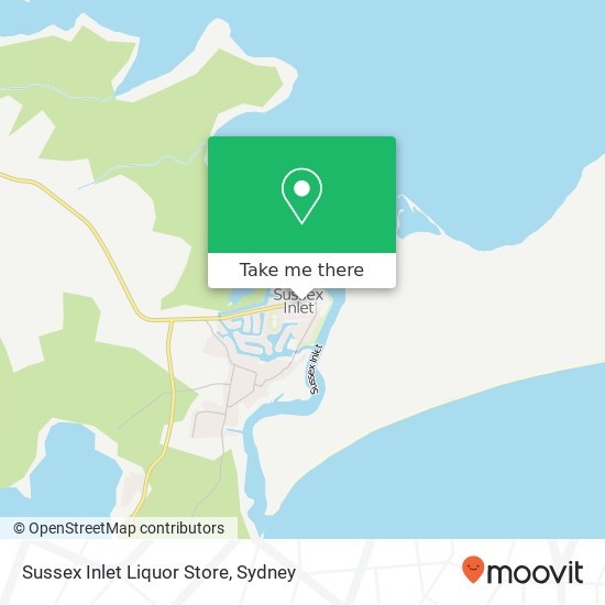 Mapa Sussex Inlet Liquor Store
