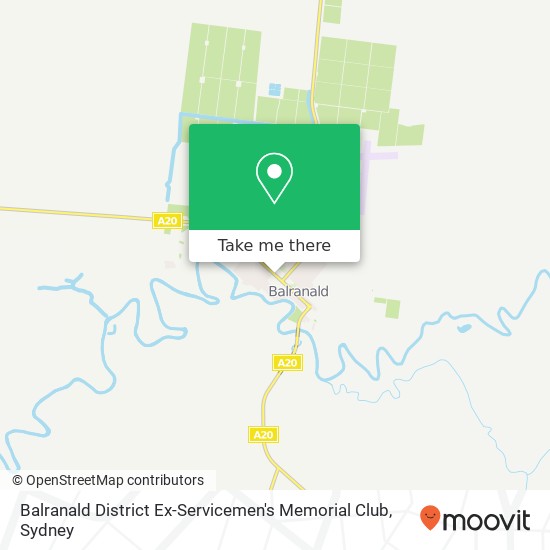 Mapa Balranald District Ex-Servicemen's Memorial Club, Sturt Hwy Balranald NSW 2715