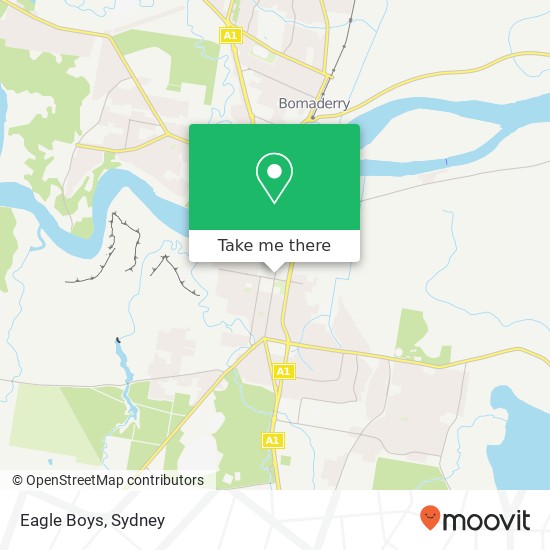 Mapa Eagle Boys, Kinghorne St Nowra NSW 2541