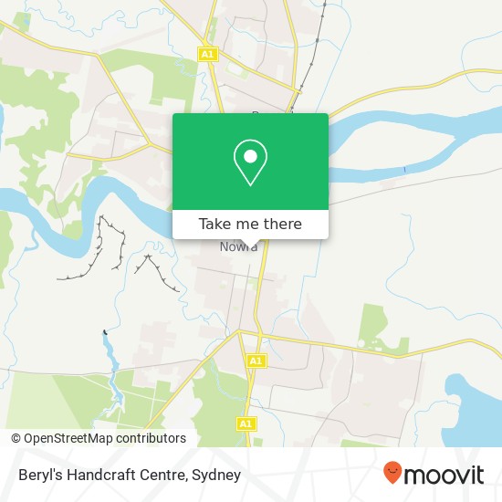 Mapa Beryl's Handcraft Centre, 129 Junction St Nowra NSW 2541