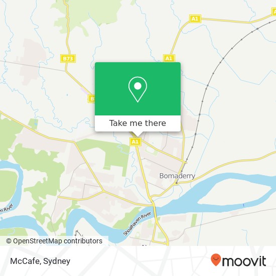 McCafe, Cambewarra Rd Bomaderry NSW 2541 map