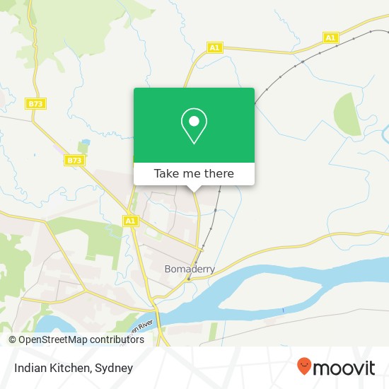 Mapa Indian Kitchen, Meroo Rd Bomaderry NSW 2541