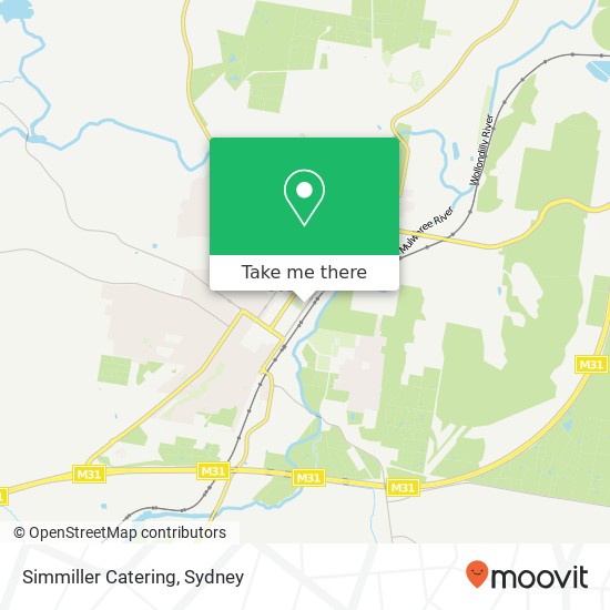 Mapa Simmiller Catering, Market St Goulburn NSW 2580