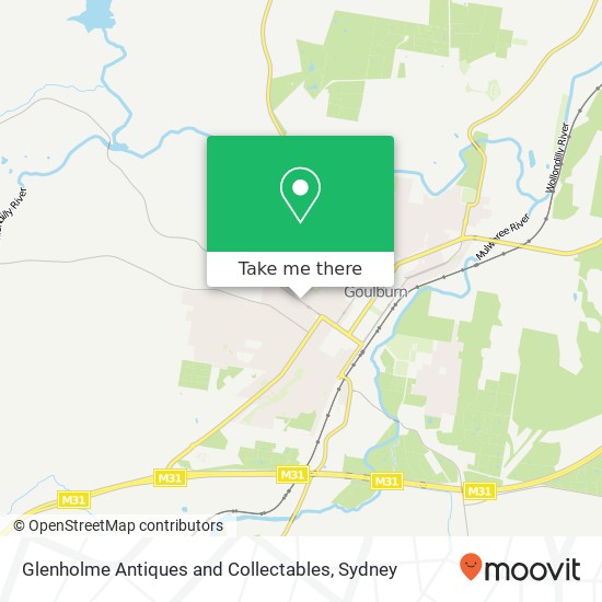 Glenholme Antiques and Collectables, Clinton St Goulburn NSW 2580 map