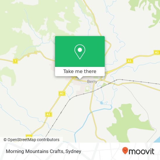 Mapa Morning Mountains Crafts, 37 Queen St Berry NSW 2535